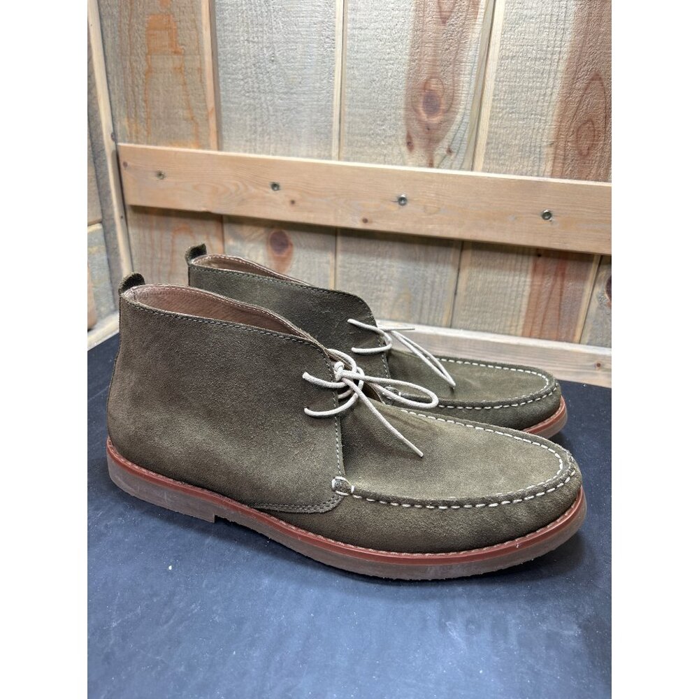 Joseph Abboud Mens Olive Suede Chukka Boots Size 11D NWOB